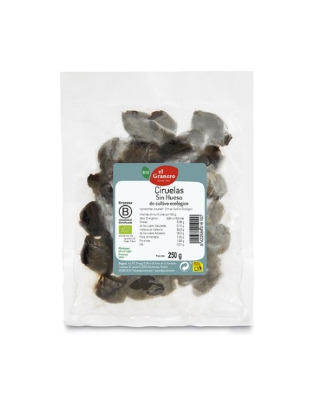 Ciruelas sin Hueso Bio 250 g El Granero Integral