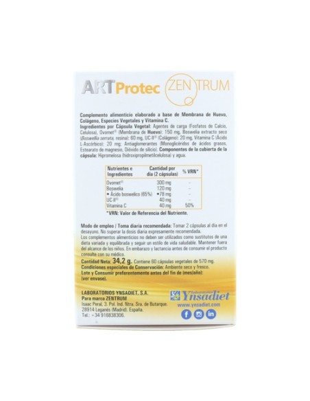 Articulaciones Protec 60 cápsulas Zentrum