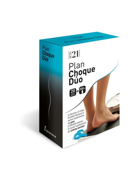 Plan 21 Choque Dúo 2 en 1 20 Cápsulas + 200 ml Plameca