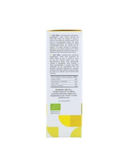 Aceite esencial limón Bio 10 ml Terpenic