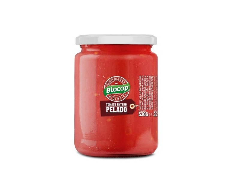 Tomate Entero Pelado 530 g Biocop