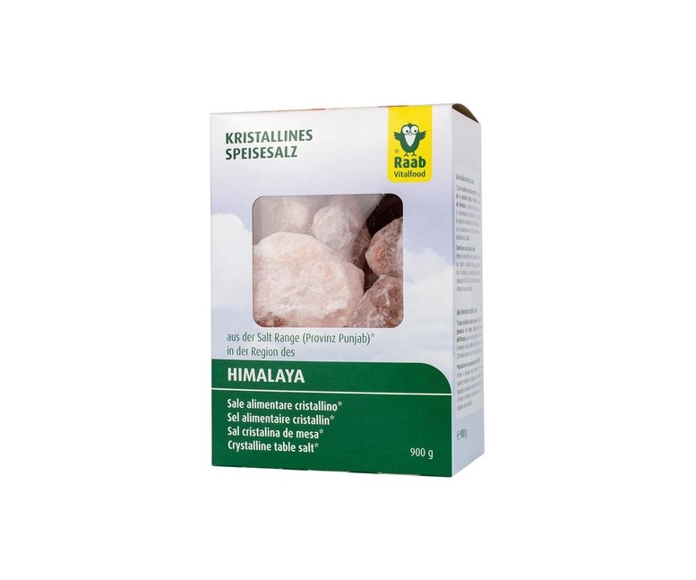 Trozos de sal de mesa cristalina 900 g Raab