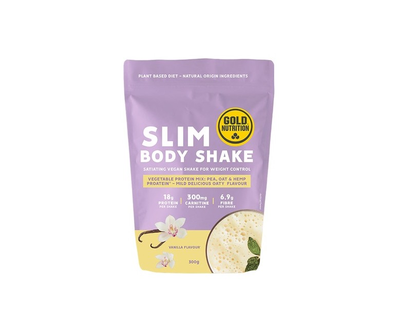 Batido slim body (vainilla) 300 g de polvo (Vainilla) Gold Nutrition