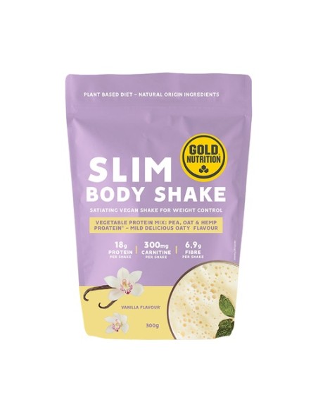 Batido slim body (vainilla) 300 g de polvo (Vainilla) Gold Nutrition