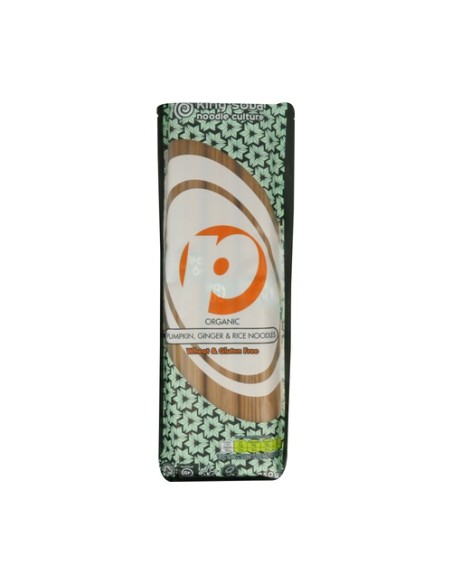Pasta de Arroz Integral con Jengibre y Calabaza Sin Gluten BIO 250 g King Soba