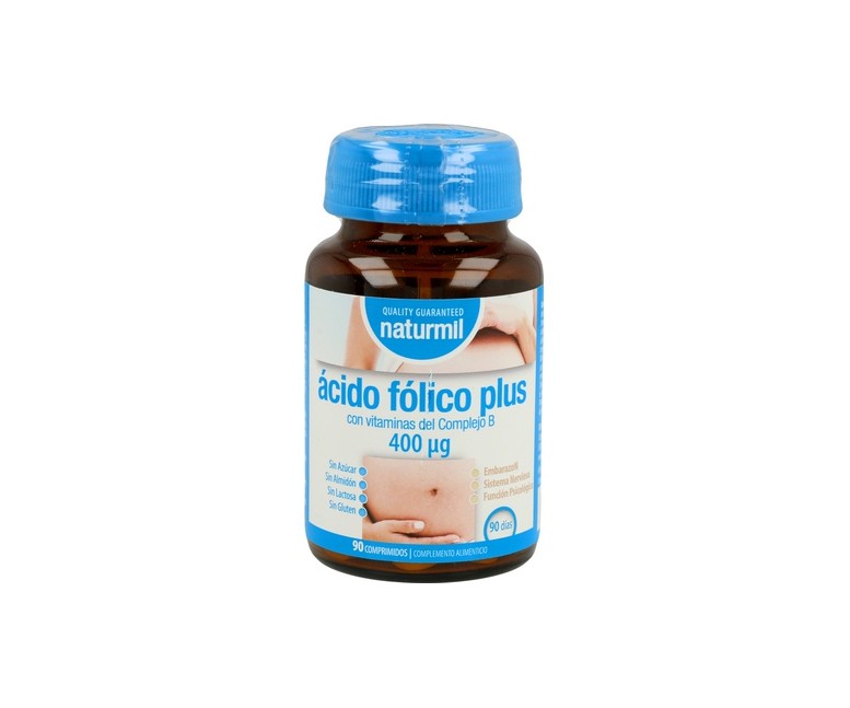 Ácido Fólico Plus 90 comprimidos de 400μg Naturmil