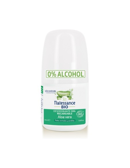 Desodorante recargable aloe vera 50 ml (Aloe Vera) Natessance
