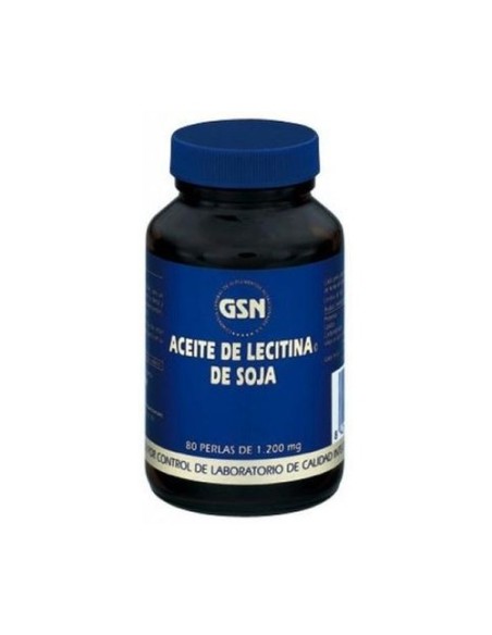 Aceite Lecitina de Soja 80 perlas de 1200mg Gsn