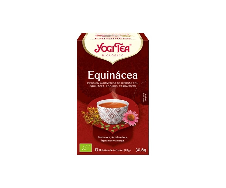 Infusión equinácea 17 bolsitas infusoras de 1.8g Yogi Tea