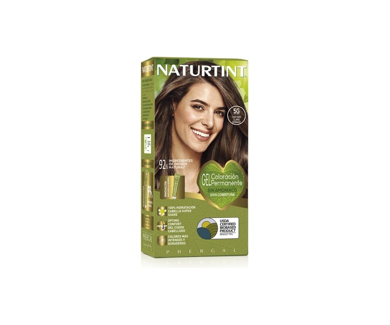 Naturtint Coloración Con Quinoa 5G - Castaño Claro Dorado 1 unidad Naturtint