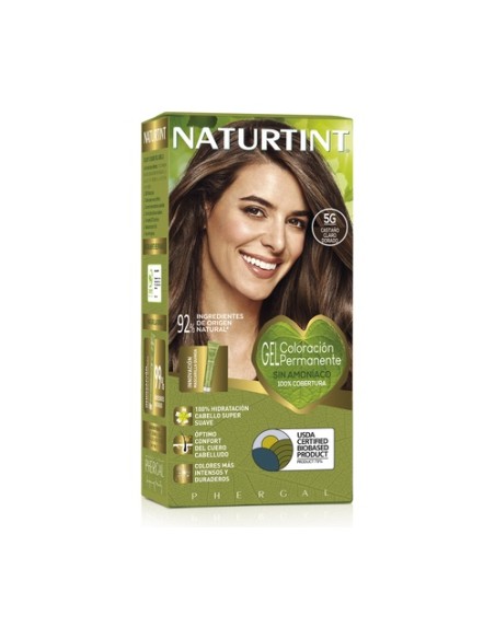 Naturtint Coloración Con Quinoa 5G - Castaño Claro Dorado 1 unidad Naturtint