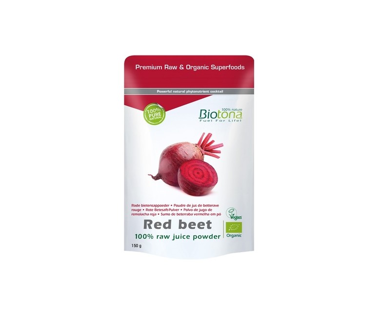 Red Beet Raw Remolacha Roja Bio 150 g Biotona
