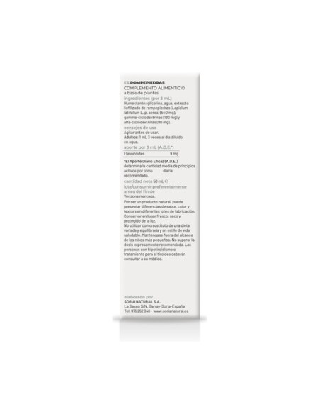 Extracto de rompepiedras (Fórmula XXI) 50 ml Soria Natural