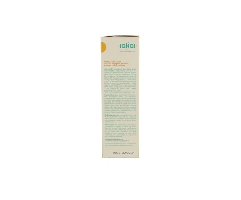 Proapic Jalea Real Senior 20 ampollas Sakai