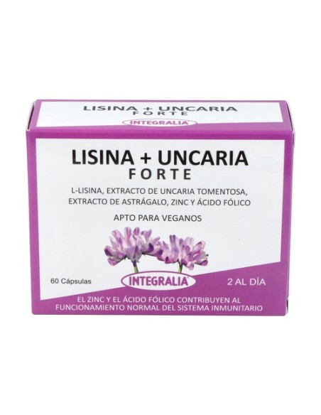 Lisina + uncaria forte 60 cápsulas Integralia