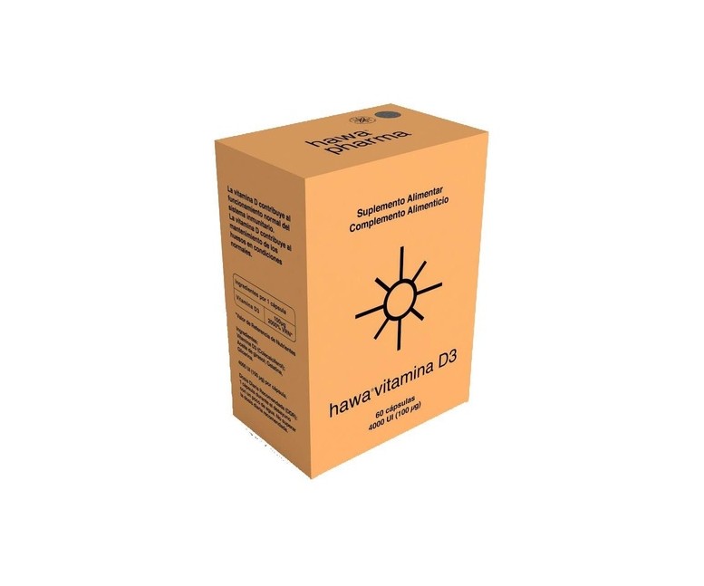 Vitamina D3 4000UI 60 perlas Hawa pharm