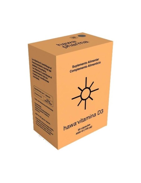 Vitamina D3 4000UI 60 perlas Hawa pharm