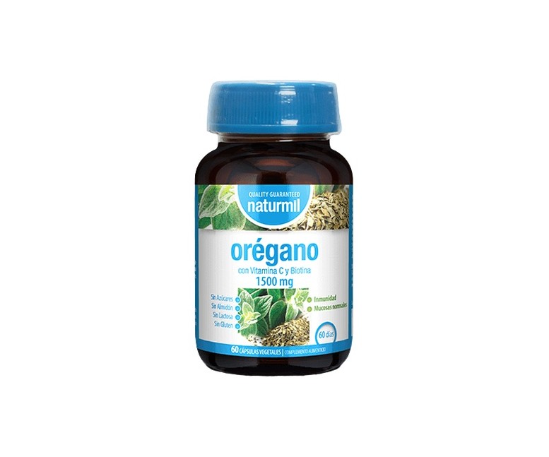 Orégano con vitamina C y biotina 60 cápsulas Dietmed