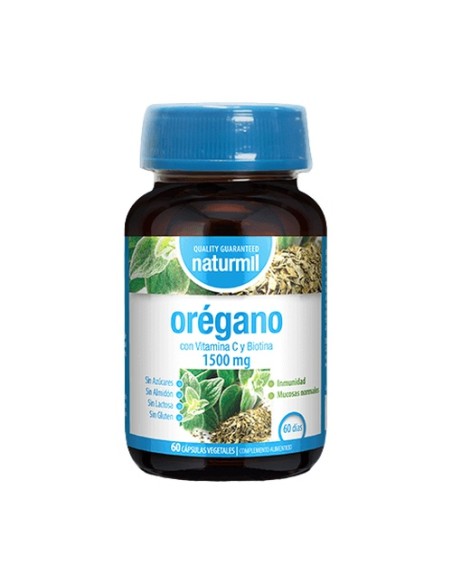 Orégano con vitamina C y biotina 60 cápsulas Dietmed