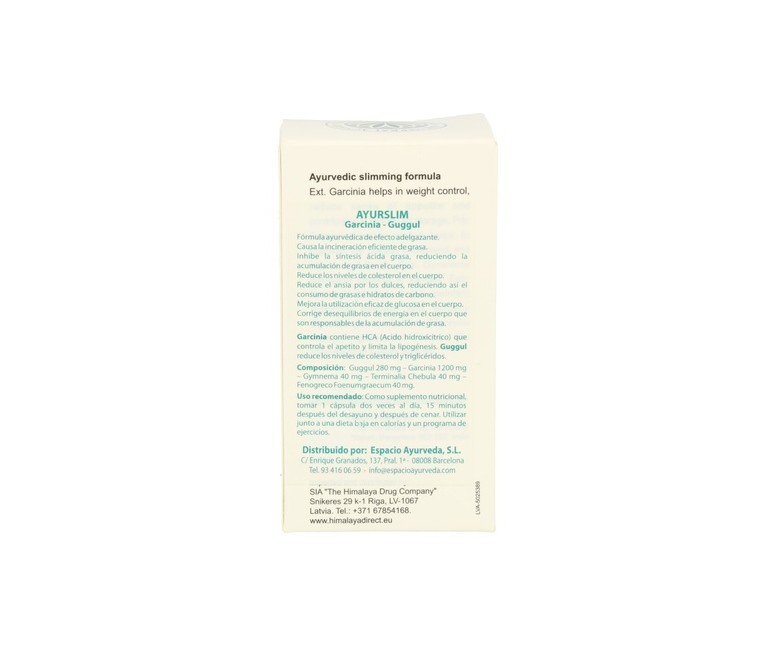 Ayurslim combinado control de peso 60 cápsulas Himalaya Herbals
