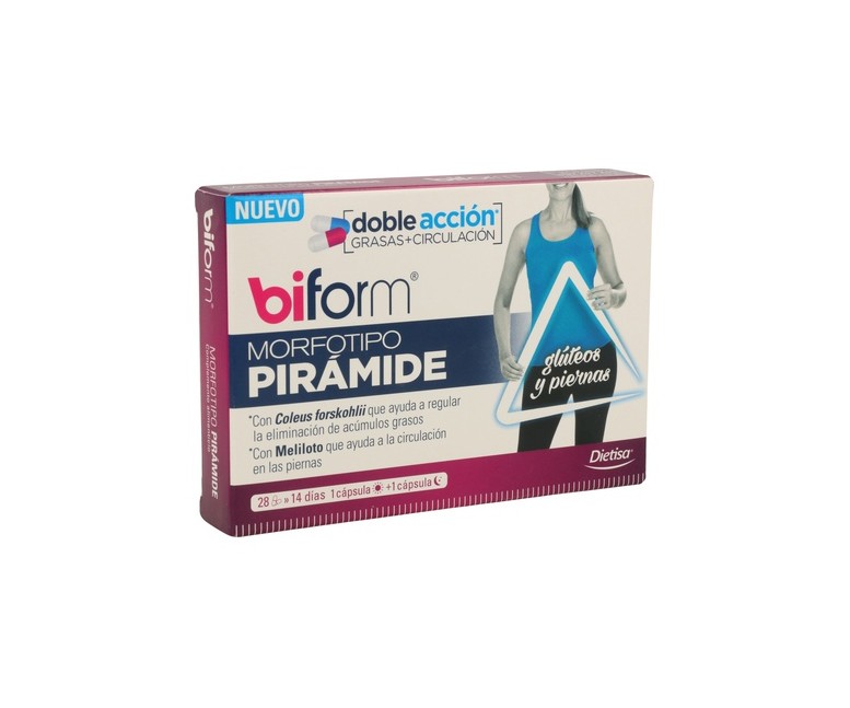 Morfotipo Pirámide (glúteos y piernas) 28 cápsulas Biform