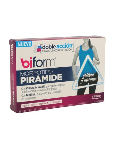 Morfotipo Pirámide (glúteos y piernas) 28 cápsulas Biform