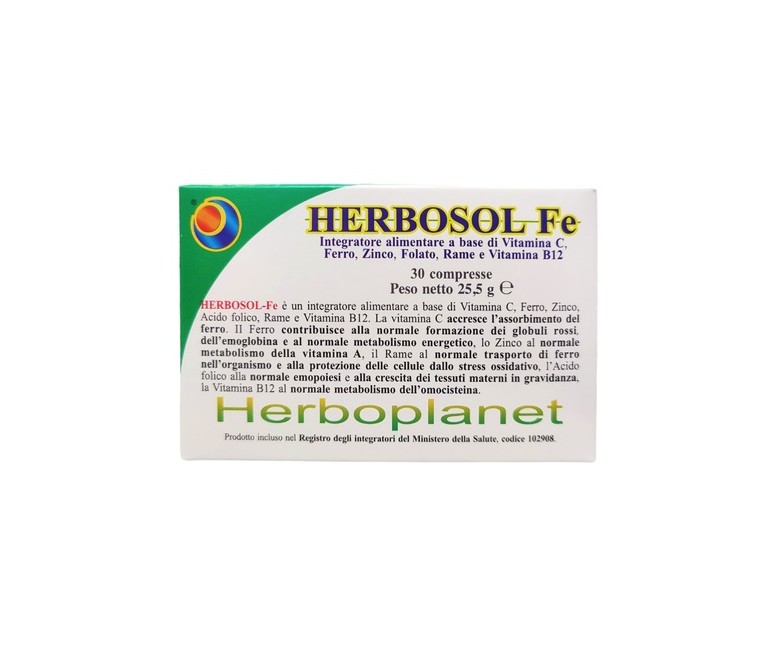 Herbosol fe formación de globulos rojos 30 comprimidos Herboplanet