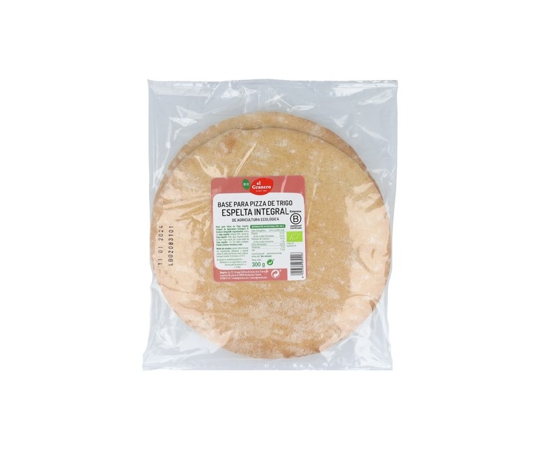 Base para Pizza de Espelta Integral 300 g El Granero Integral