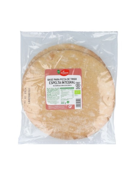 Base para Pizza de Espelta Integral 300 g El Granero Integral
