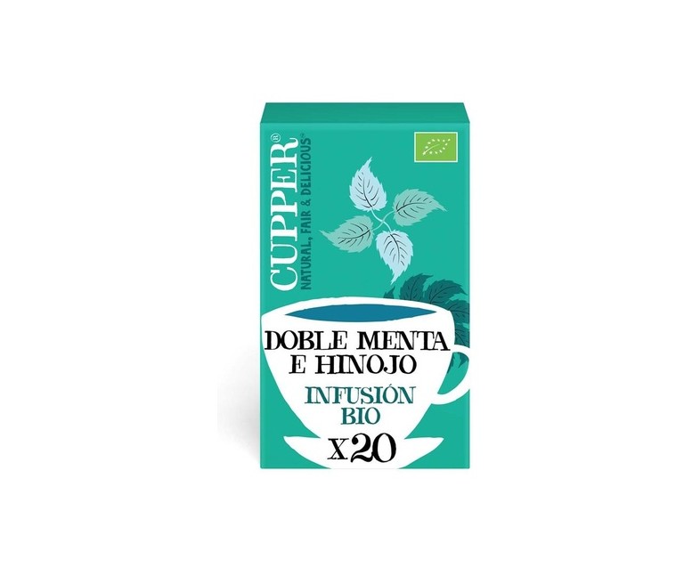 Infusión después de la cena doble menta Bio 20 bolsitas infusoras Cupper