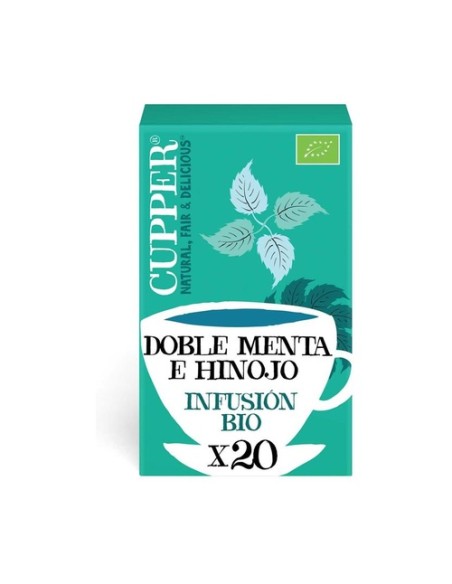 Infusión después de la cena doble menta Bio 20 bolsitas infusoras Cupper