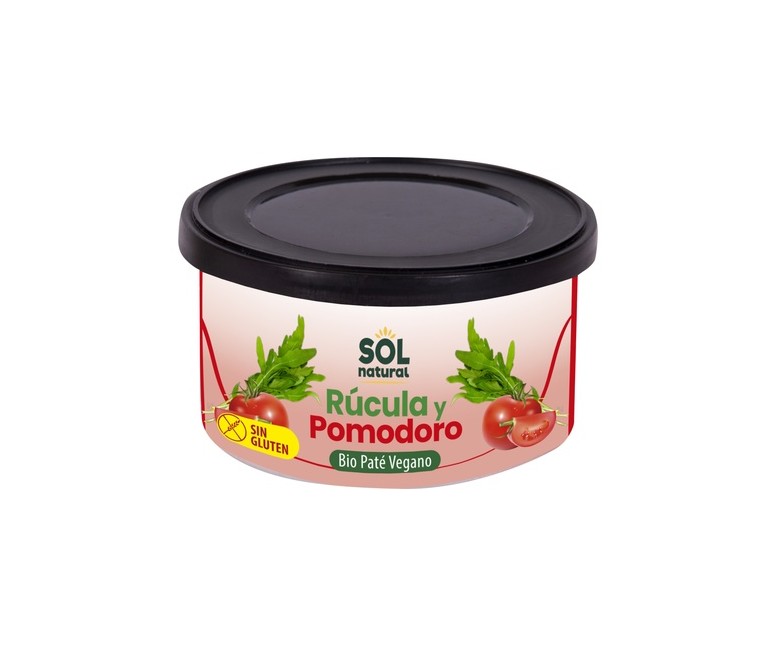 Paté vegano de rúcula y pomodoro Bio 125 g de crema Sol Natural