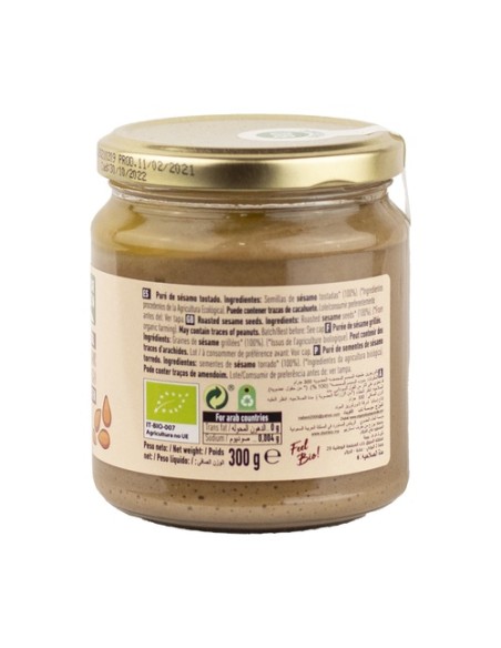 Tahin tostado Bio 300 g de crema NaturGreen