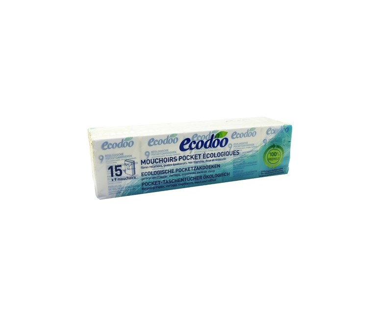 Pañuelos de Papel 15 unidades Ecodoo