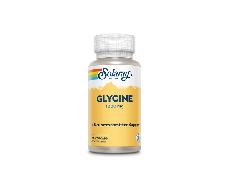 Glicina 60 cápsulas vegetales de 1000 mg Solaray