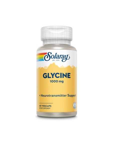 Glicina 60 cápsulas vegetales de 1000 mg Solaray