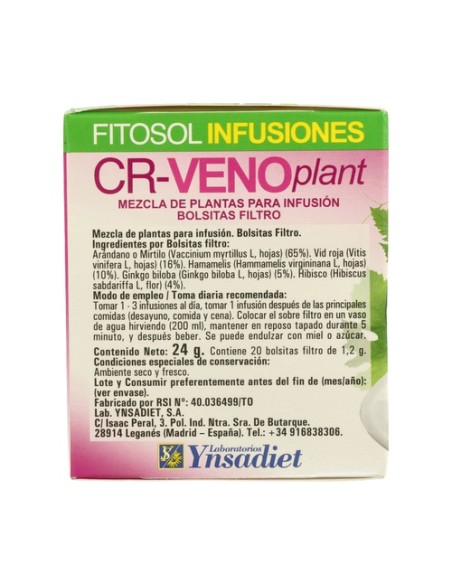 Infusión CR- Veno (Circulatoria) 20 bolsitas infusoras Fitosol