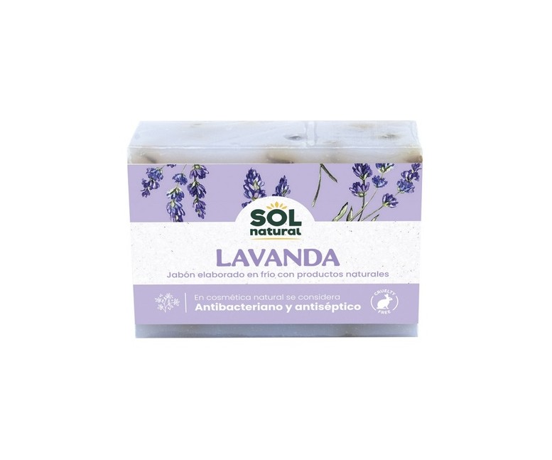 Jabón natural de lavanda 100 g Sol Natural