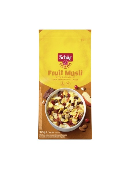 Muesli con frutas sin gluten 375 g Schär