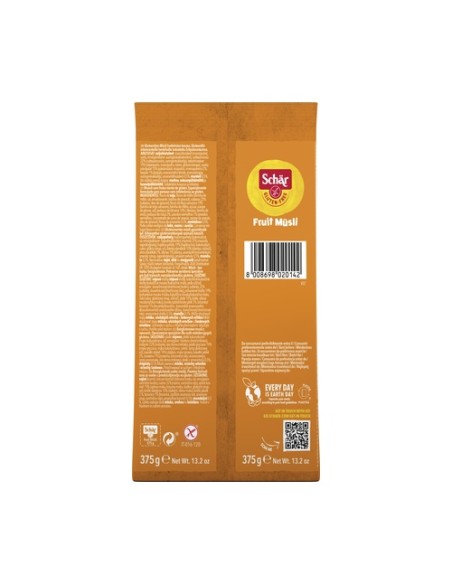 Muesli con frutas sin gluten 375 g Schär