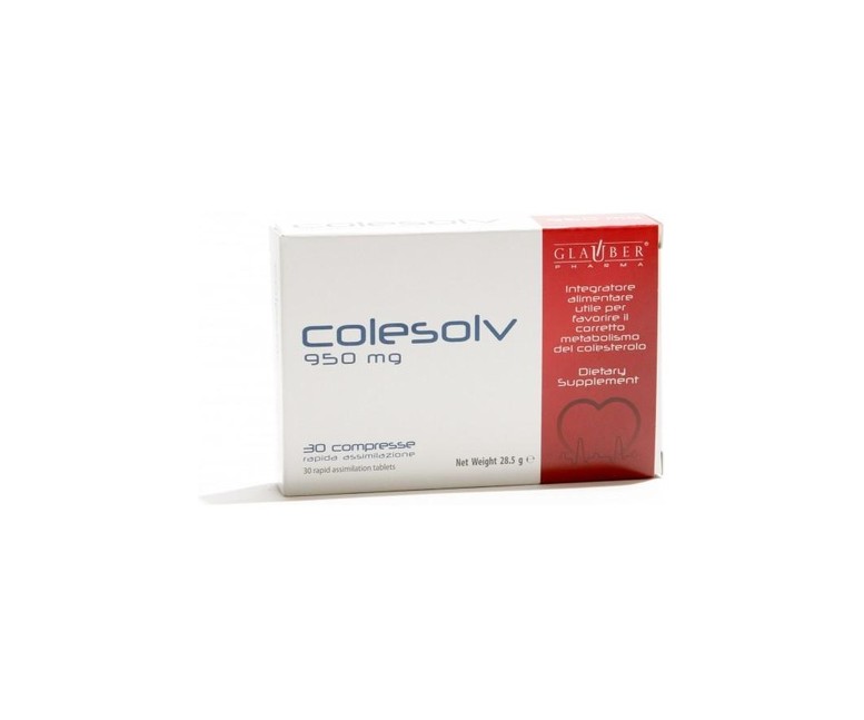 Colesolv 30 comprimidos Glauber Pharma