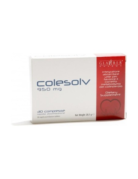 Colesolv 30 comprimidos Glauber Pharma