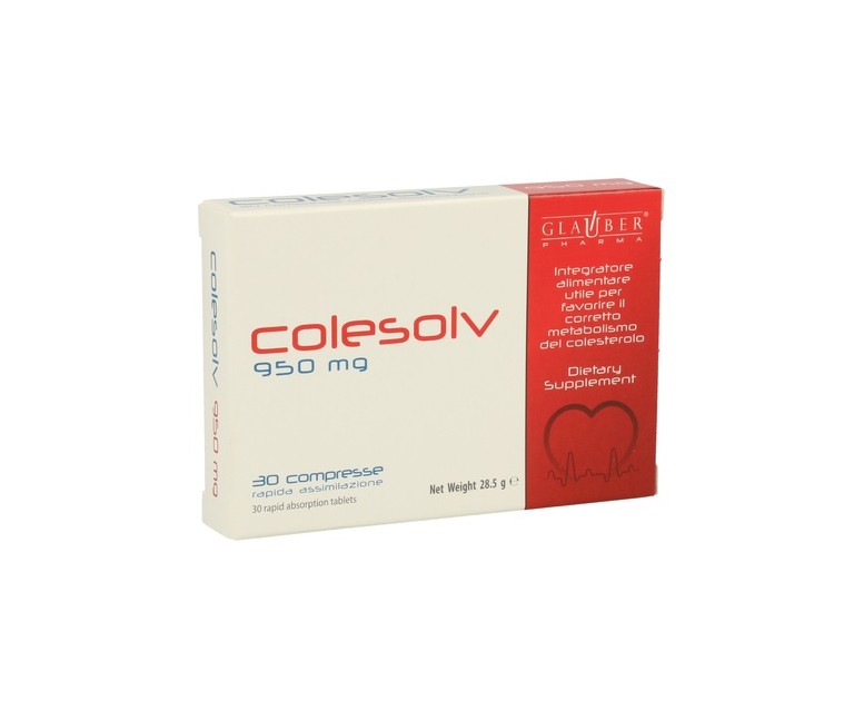Colesolv 30 comprimidos Glauber Pharma