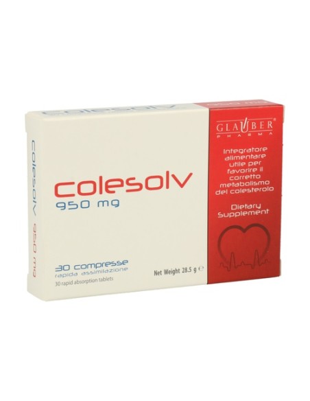 Colesolv 30 comprimidos Glauber Pharma