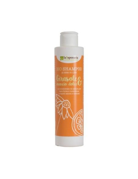 Champú líquido de girasol y naranja dulce (para cabello normal-seco) 200 ml La Saponaria