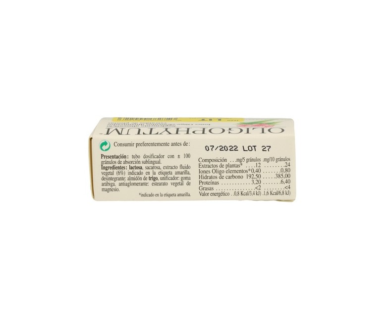 Oligophytum Litio (H20 LIT) 100 comprimidos sublinguales Holistica