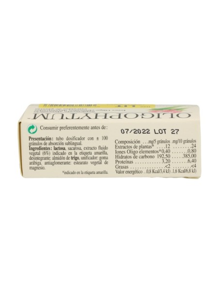 Oligophytum Litio (H20 LIT) 100 comprimidos sublinguales Holistica