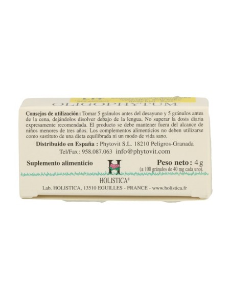 Oligophytum Litio (H20 LIT) 100 comprimidos sublinguales Holistica
