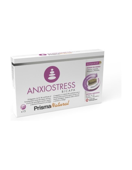 Anxio-Stress Bicapa salud emocional 15 comprimidos Prisma Natural