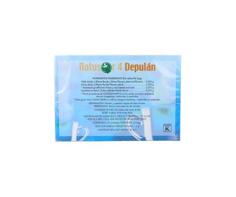 Natusor Infusiones 4 Depulan 20 bolsitas infusoras Soria Natural